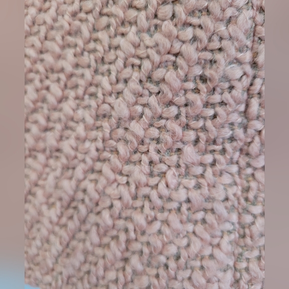 J.CREW THE PENCIL SKIRT Pink Soft Wool Blend Tweed Textured Skirt Rear Zip Size - Picture 2 of 7